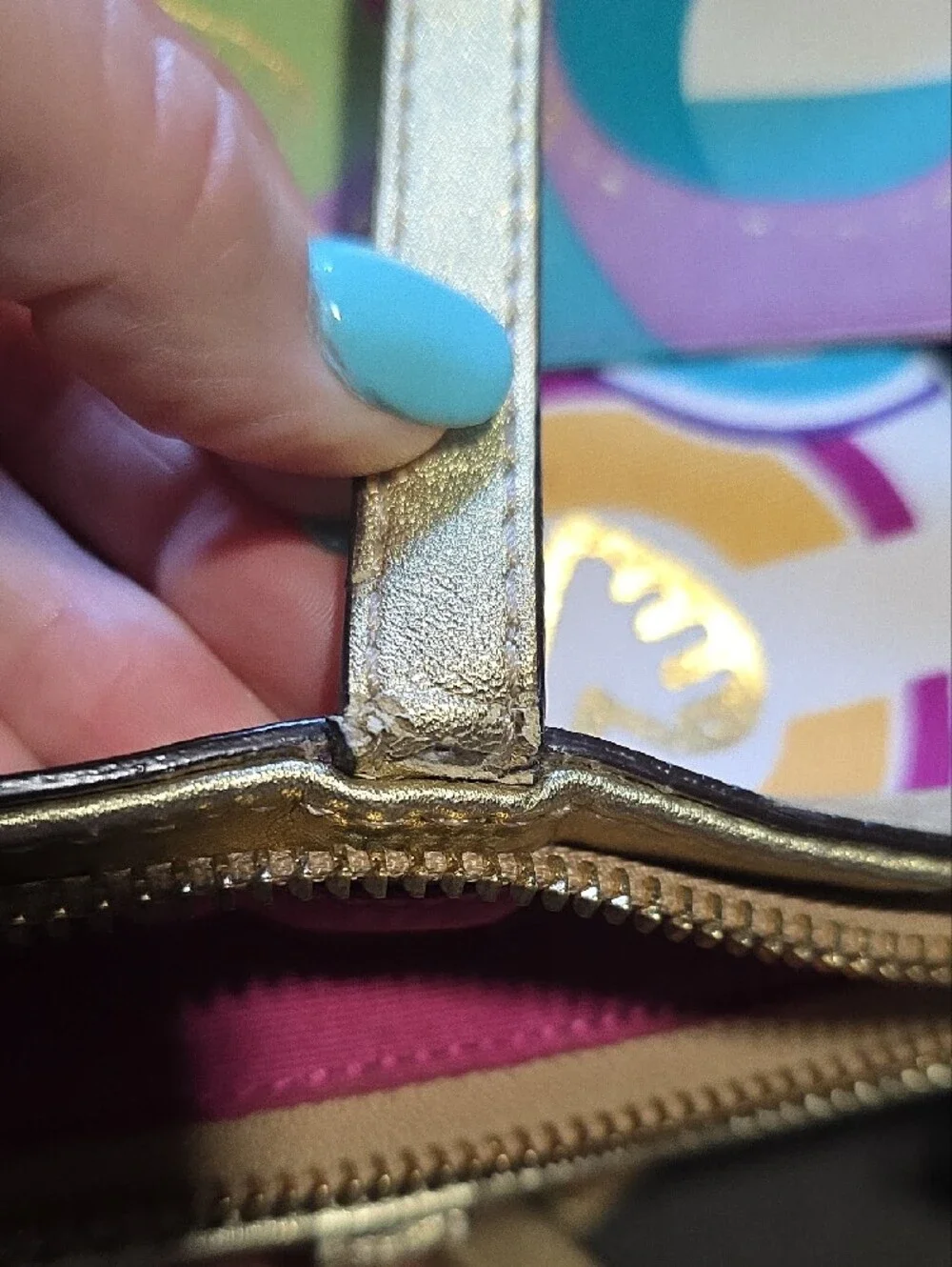 Coach Multicolor Logo-Print Tote - Pink, Blue, Green & Purple